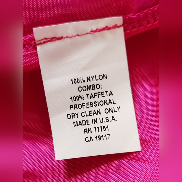 BETSEY JOHNSON Y2k Strapless Black Lace Hot Pink Satin Slip Zip Mini Dress - Picture 6 of 16